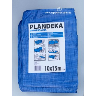 Тент поліпропіленовий синій 10х15 м, 60 г/м2