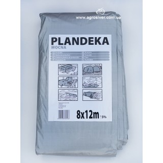 Тент поліпропіленовий сірий 8х12 м, 110 г/м2