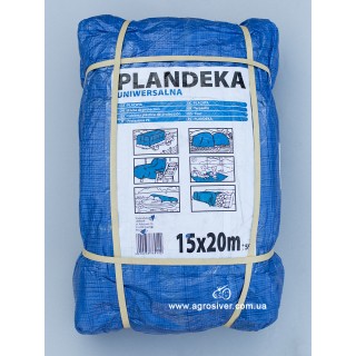 Тент поліпропіленовий синій 15х20 м, 60 г/м2