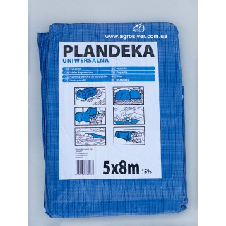 Тент поліпропіленовий синій 5x8 м, 60 г/м2