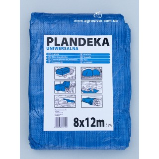 Тент поліпропіленовий синій 8x12 м, 60 г/м2